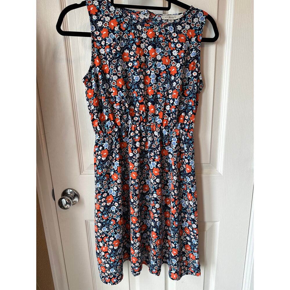 Molly Bracken Blue Floral Print Dress Women’s XS/S or Girls 12/14 Cottagecore